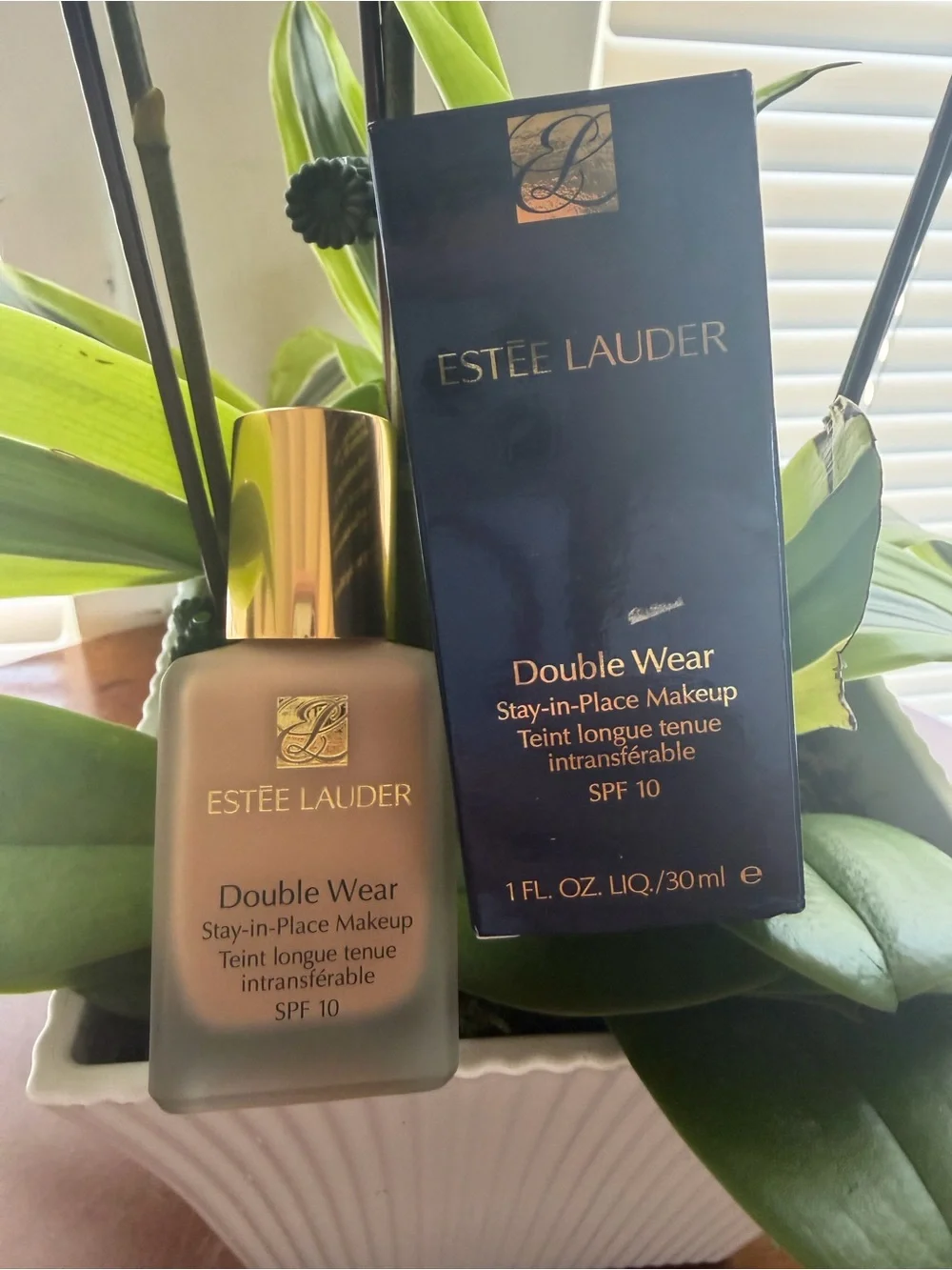 Estee Lauder Double Wear Foundation 3C2PEBBLE Beige Gold Accents 1 fl oz